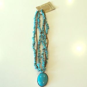 Chunky turquoise necklace